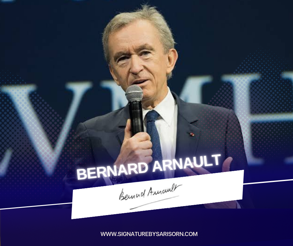 ลายเซ็นเศรษฐี อันดับ 2 ของโลกปี 2024 (Bernard Arnault)
