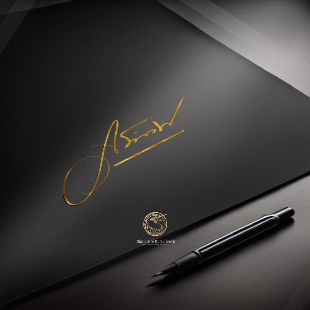 ออกแบบลายเซ็นภาษาอังกฤษ ตัวa
